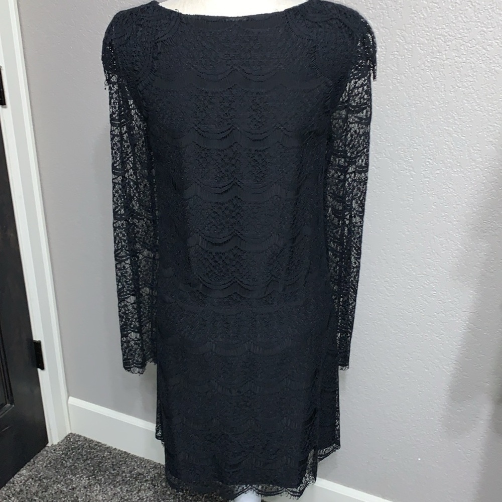 Marissa Webb Black Lace Dress M - Picture 3 of 15